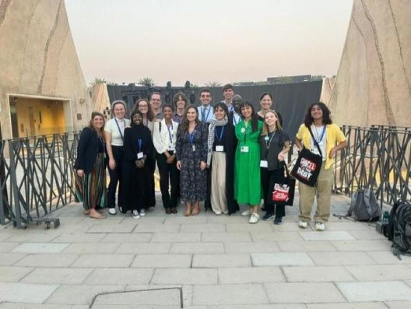 The Ohio State group met with&nbsp;the state Department Special Envoy for Global Youth Issues Abby Finkenauer and Deputy Special Envoy Alexandra Nemerh.