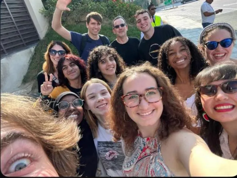 Ohio State students with Profs. Elmore and Breyfogle in Dubai