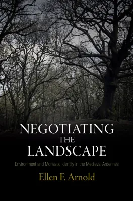 Book cover of Negotiating the Landscape depicting darkened leafless trees in front of a gray sky