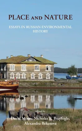 Book cover of Place and Nature depicting a water-side house