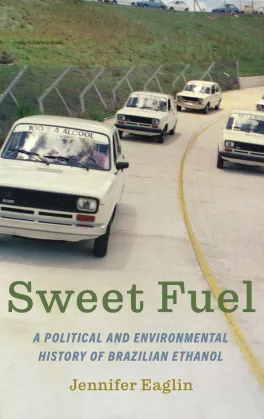 Book cover of Sweet Fuel depicting a car race of five identical cars